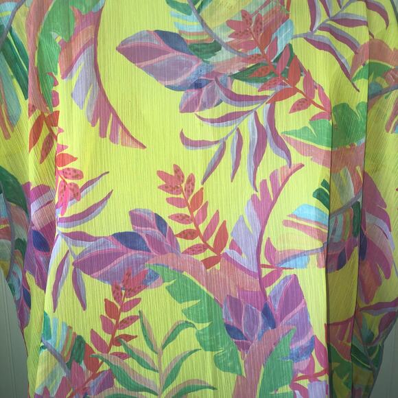BECCA Retail $98 Costa Tropical Printed Bella Tunic Swimsuit Cover Up Size 1X - Picture 6 of 6